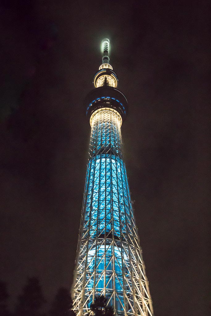 Tokyo Sky Tree notte