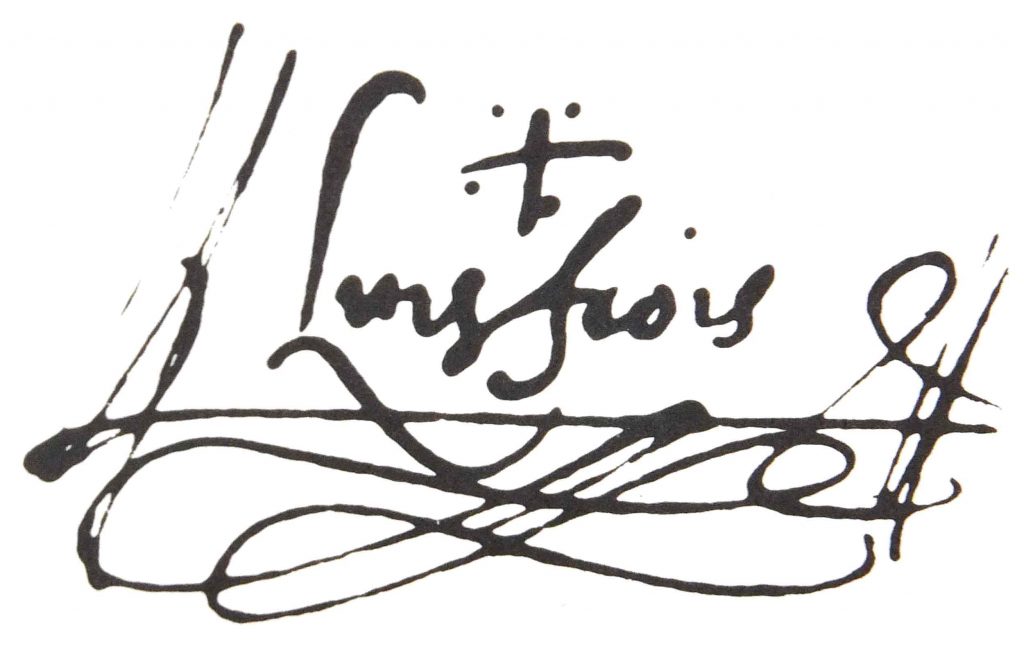 Firma di Luis Frois